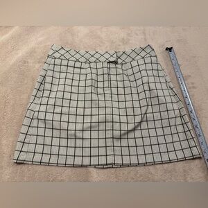 Puma Dark Green & White Plaid Golf Skirt